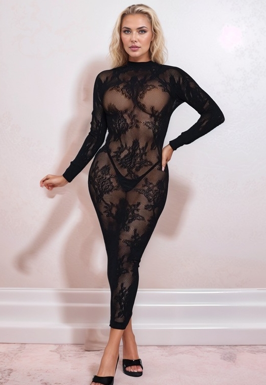 Innocence Kleid - Ultra-Stretch Bodystocking Mesh