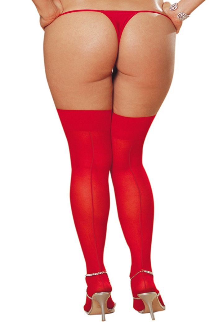 Bas Nylon Couture - Rouge Séduction