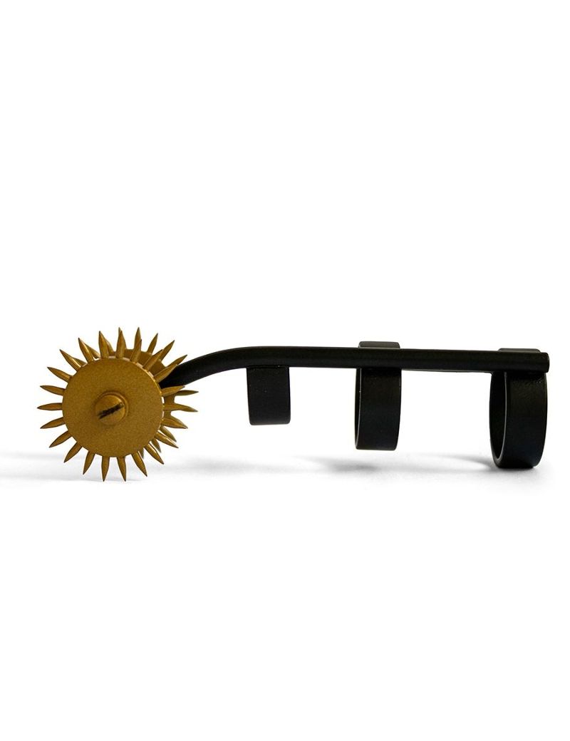 Roda de unhas Double Cat preto/dourado - delicadeza felina e sensações duplas
