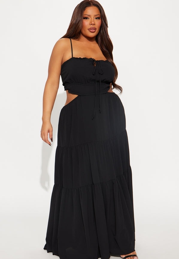 Sérénade Bohème : Robe Maxi Crêpe, Élégance et Légèreté