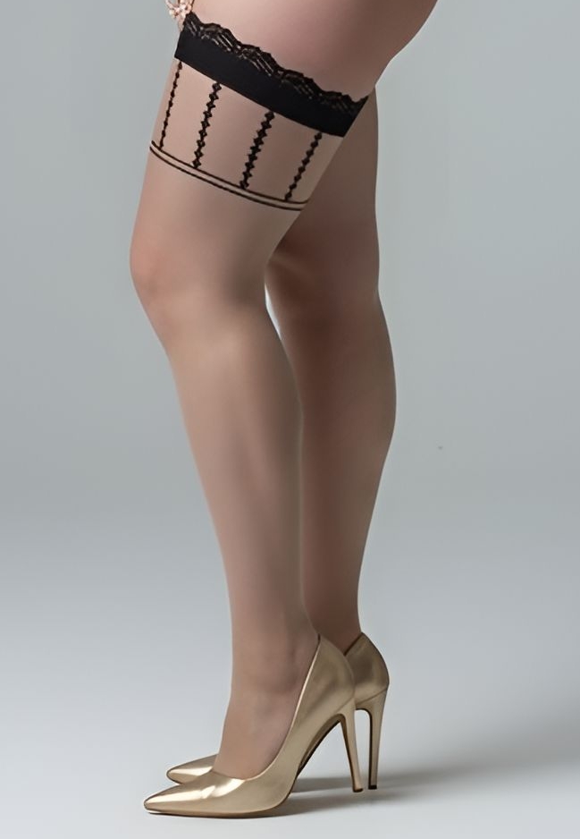 Strapse mit Geometrischem Muster - Eleganz in Kontrast