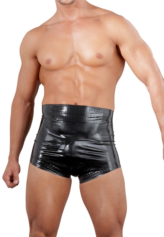 High-Waisted Latex Boxer