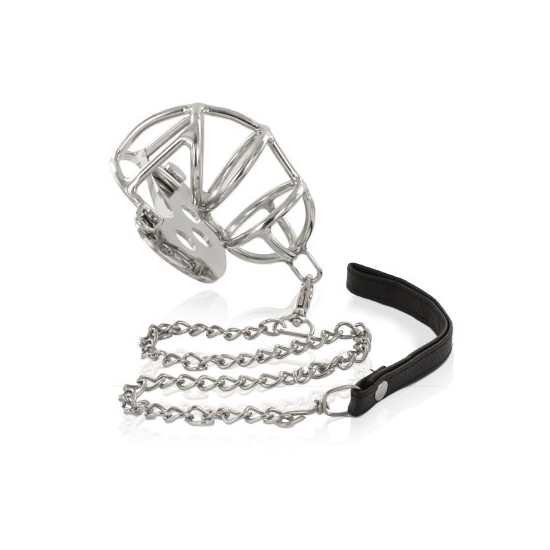 Chastity cage with leash