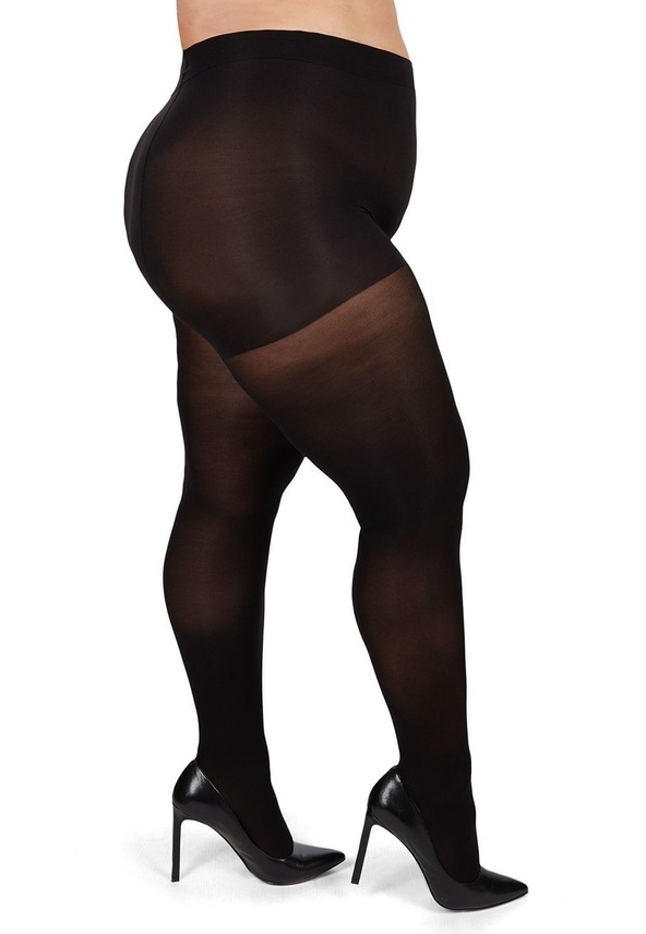 Ondoorzichtige Microvezel Panty met Platte Buik
