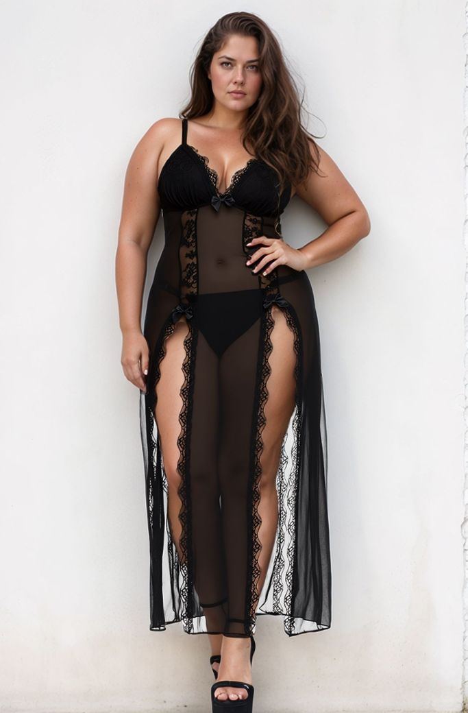 Rebecca Babydoll: Sensueel kant en transparantie