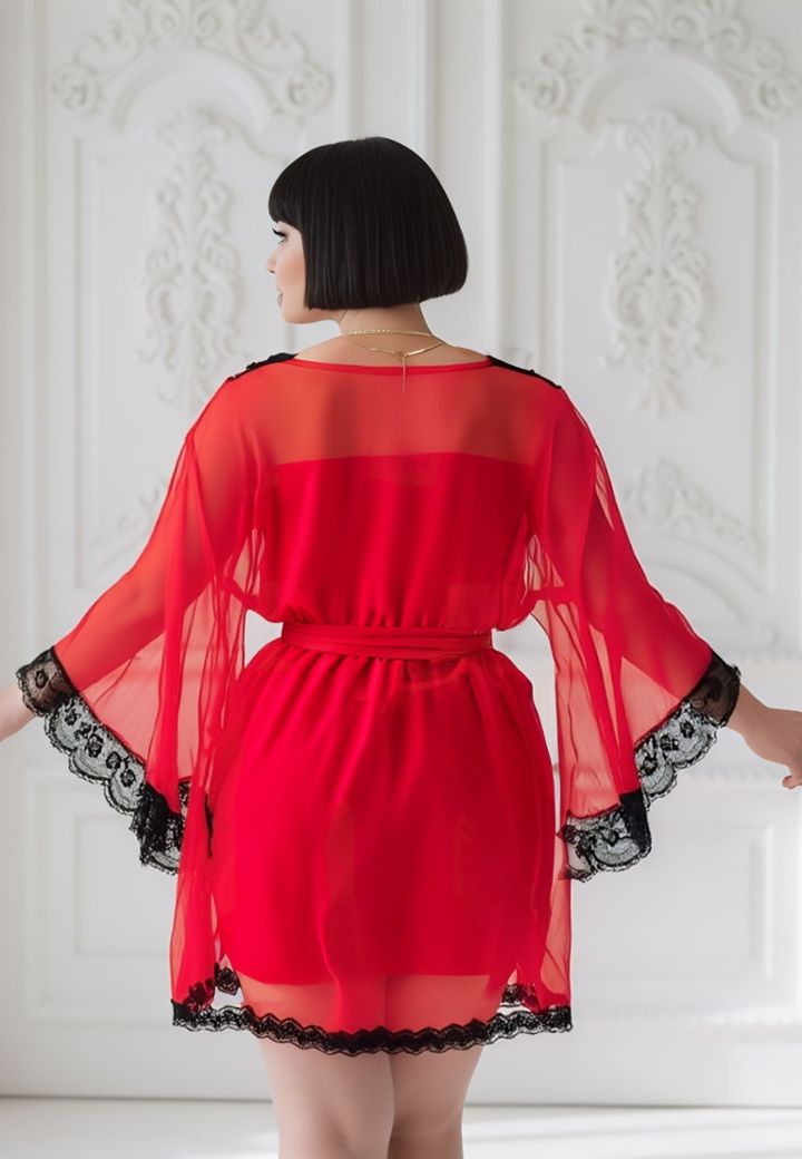 Voluptuosa - Transparentes Negligé und Passender String