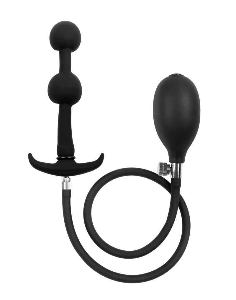 Plug Gonflable à Double Ballon avec Pompe Manuelle - Noir