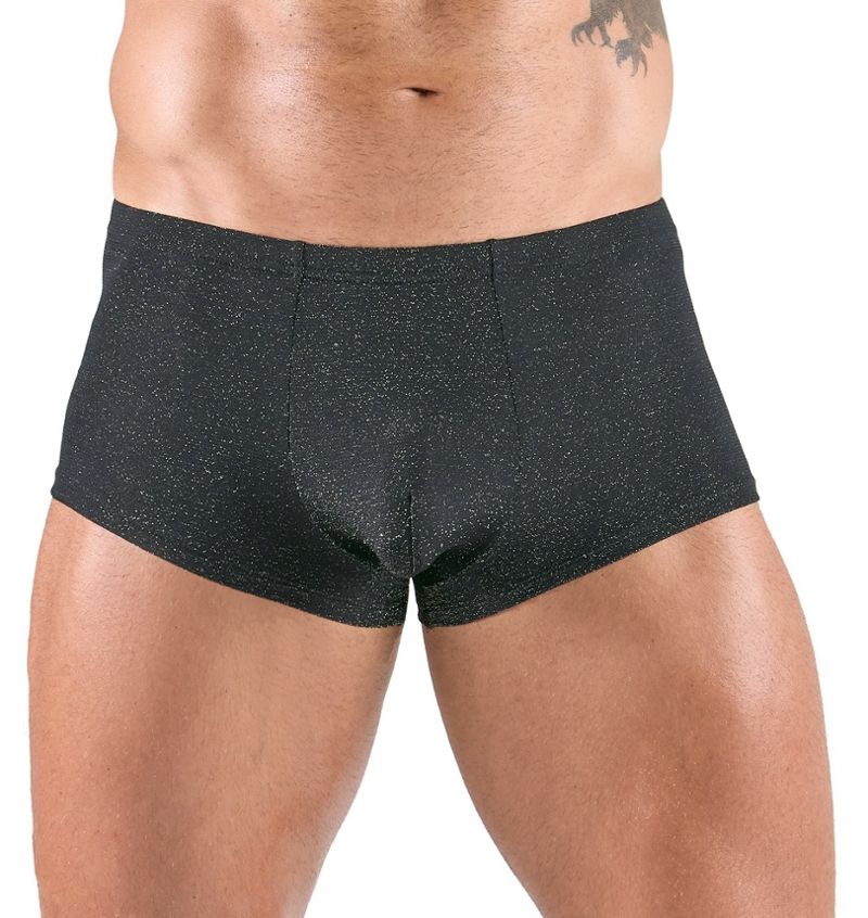 Transparent silver Lurex men's briefs - Brilliant Metallic Effect
