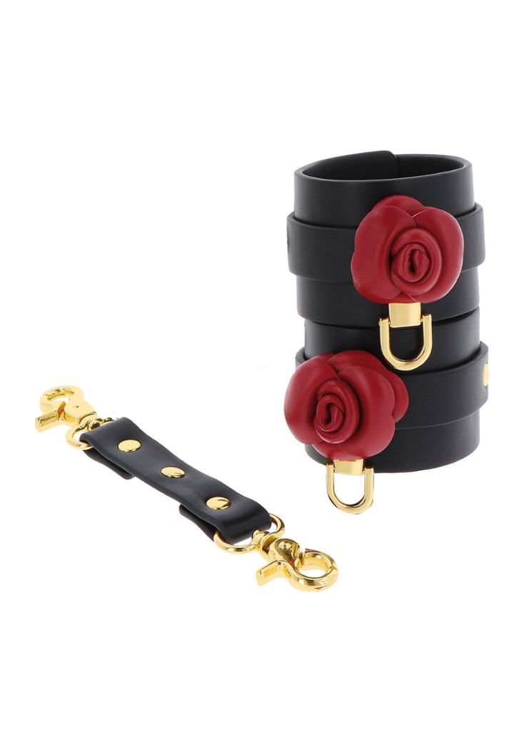 Wild Roses Ankle Cuffs - Elegance and Security